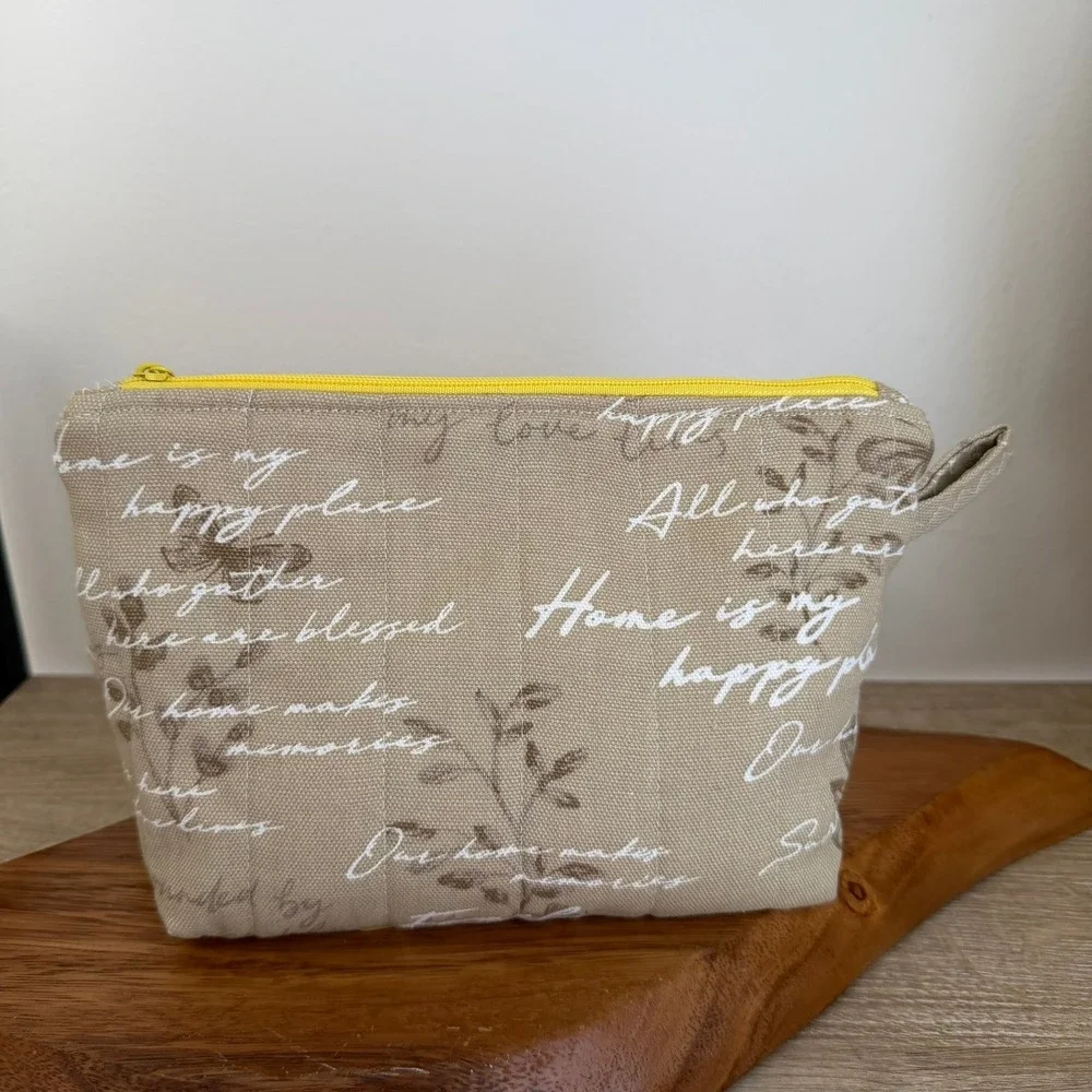 Handmade cosmetic bag